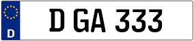 Trailer License Plate